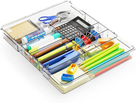 Expandable Desk Drawer Organizer Tray