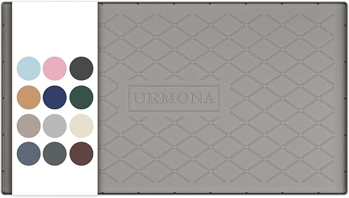 40" x 22" Waterproof Silicone Mat in Multiple Sizes & Colors, Beige