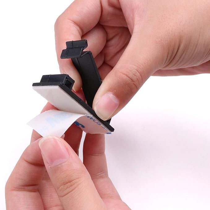 Cable Clips White with 3M Adhesive