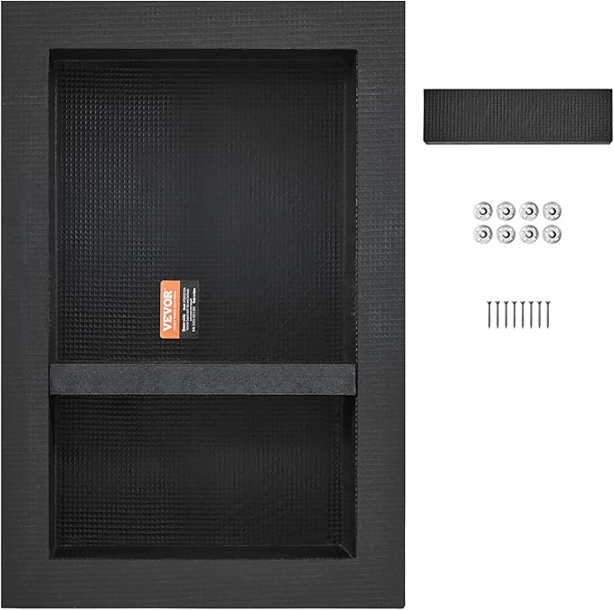 Shower Niche Ready for Tile 16" x 24", Double Shelf Organizer