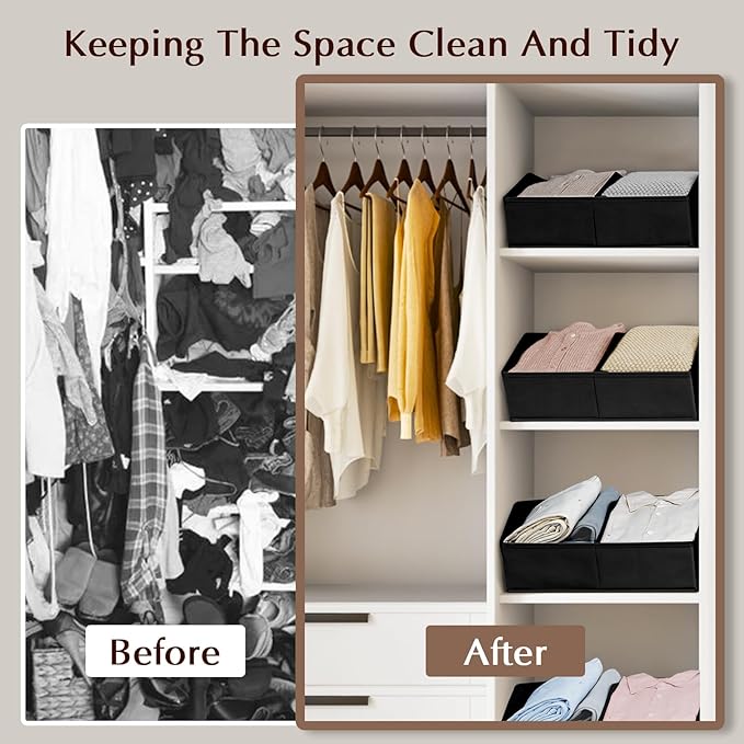 Closet Organizers and Storage Bins, Black
