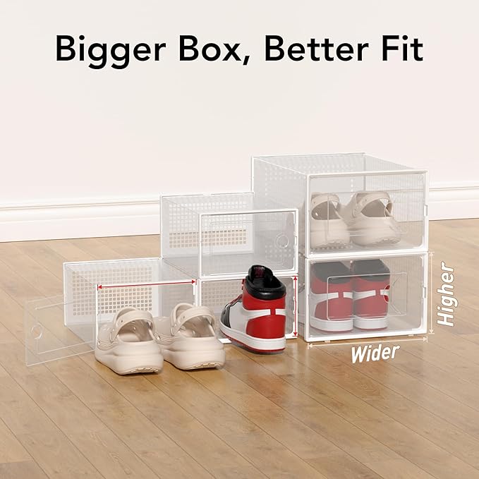 X-Large Shoe Storage Box, White