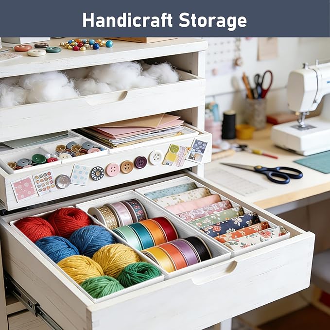 DIMJ Drawer Organizer Clothes Storage - 20 Pack Baby Dresser Organizer for Nursery, Foldable Closet Drawer Organizer Bins for Bedroom Organization, Fabric Storage Dividers for Socks, Underwears, Bras