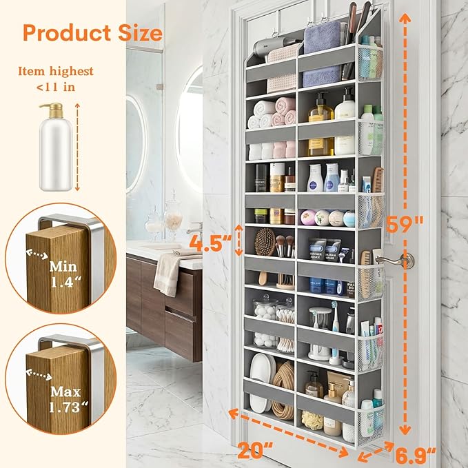 Over the Door Organizer 6 Tiers, Room storage