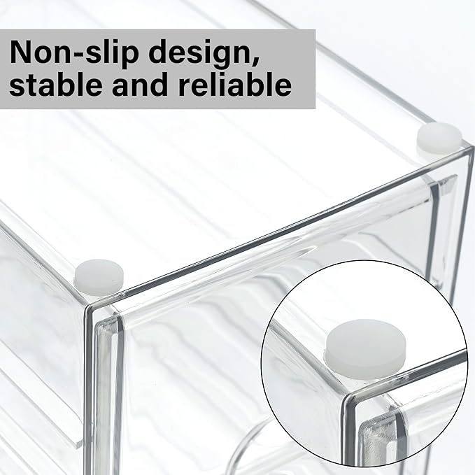 Acrylic Drawer Organizer with 17 Drawers