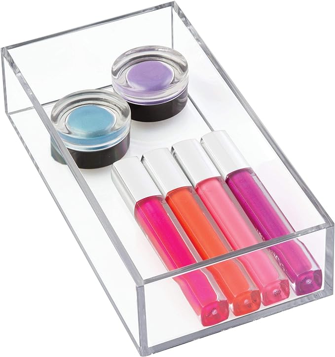Clarity Plastic Drawer Organizer for Vanity, Countertop, Bathroom