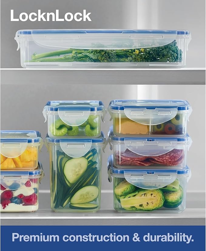 & LOCK Easy Essentials Food Storage lids/Airtight containers, BPA Free, 54 Ounce