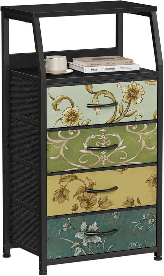 Retro Dresser for Bedroom, Small Dresser for Closet