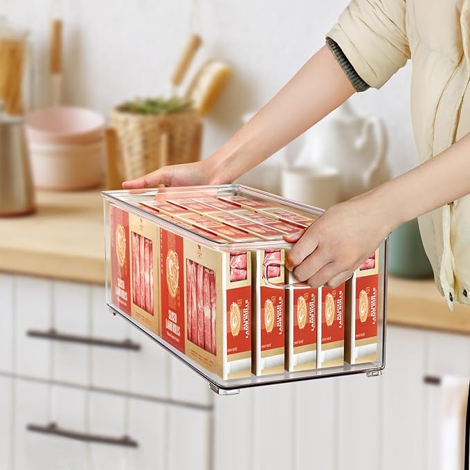 2 Pack Deep Freezer Organizer Bins