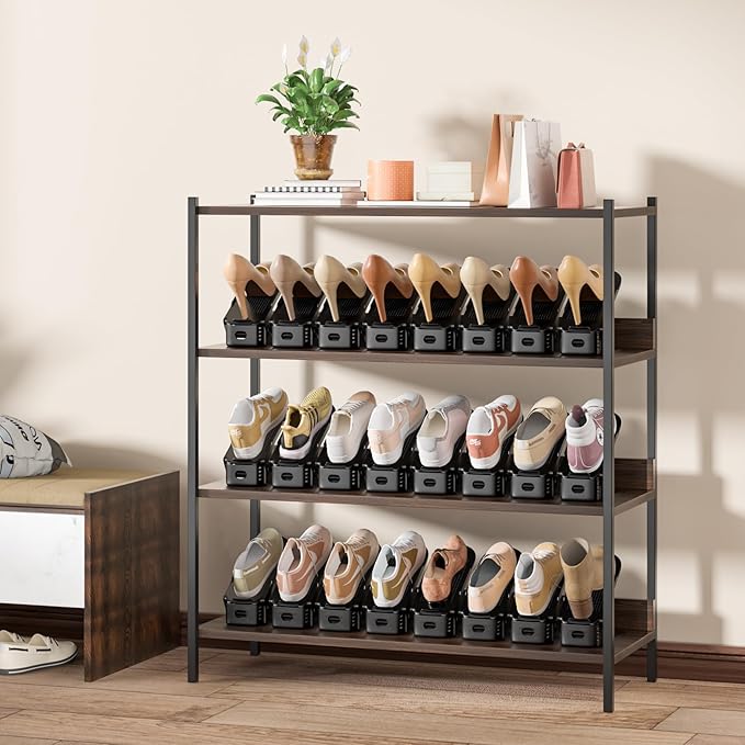 Shoe Slots Organizer, Shoe Storage Organizer Shoe Rack for Closet Organization