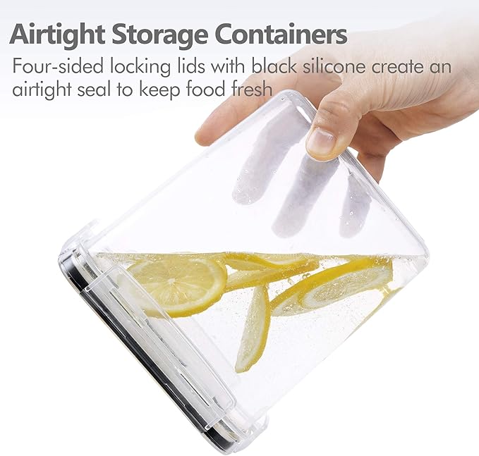 Airtight Food Storage Containers with Lids, Sugar and Cereal