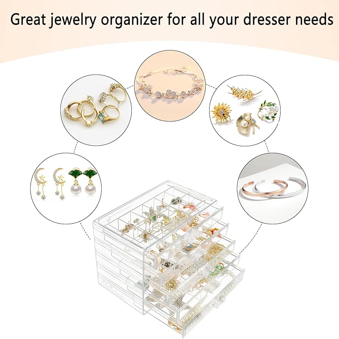 Clear Acrylic Jewelry Organizer