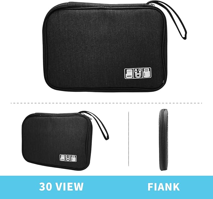 Electronics Organizer Travel Case, Work-Black