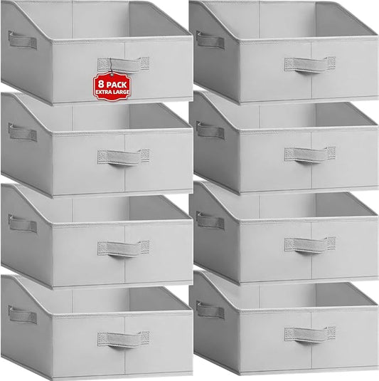 Extra Large Closet Organizers Bins 8 Pack
