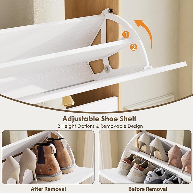 Shoe Storage Cabinet for Entryway, Morden Shoe Cabinet
