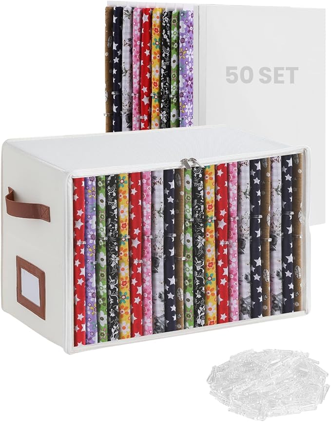 Fabric Storage Box with 8.5 x 11 Inch Fabric Organizer Boards