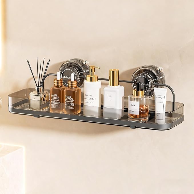 Suction Cup Shower Caddy, Black