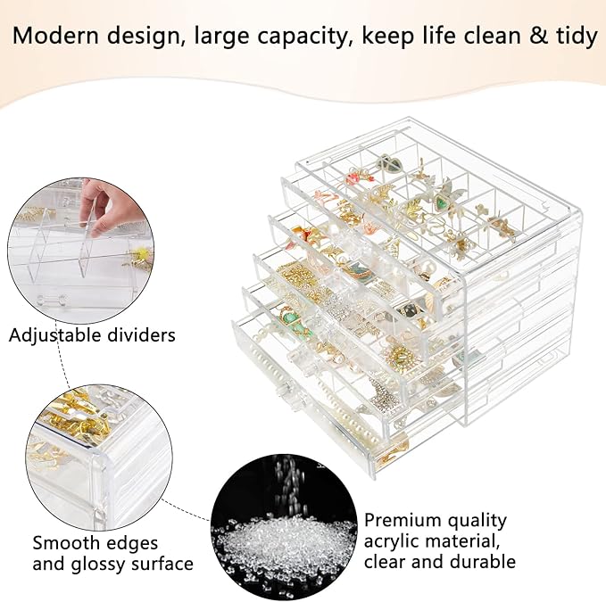 Clear Acrylic Jewelry Organizer