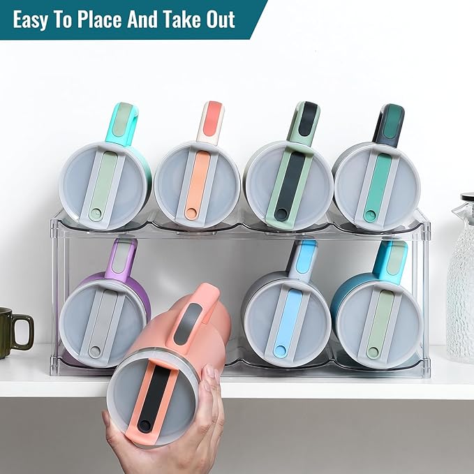 Design for Stanley 40 OZ & Large Bottles & Tumblers with Handle, 2 Tier Hold 8