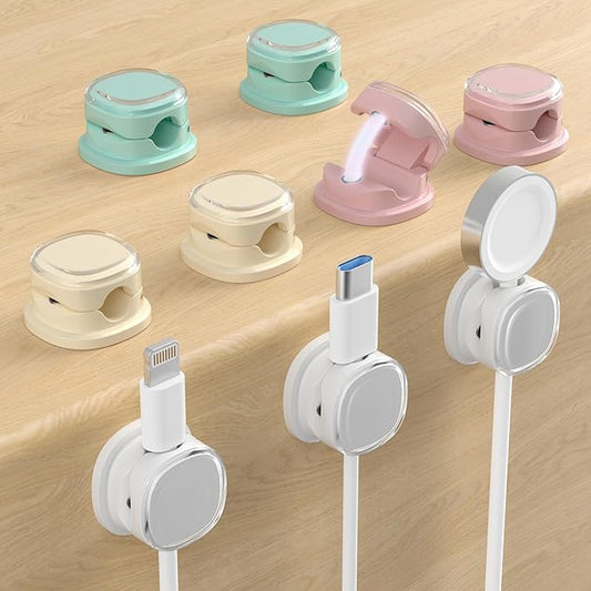Magnetic Cable Clips, Adjustable Cord Holder Management