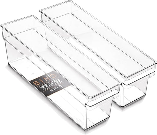Plastic Storage Bins, Small, THE HANDLER COLLECTION, Multipurpose Organizer Bins