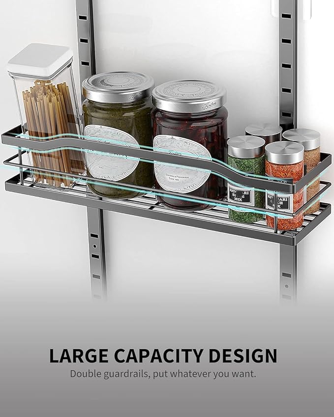 12.2"(W) Narrow 9-Tier Over The Door Pantry Organizer