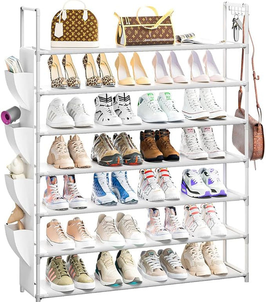 Shoe Rack 7 Tier Shoe Organizer Shoe Storage 28-35Pairs Shoe Rack for Closet