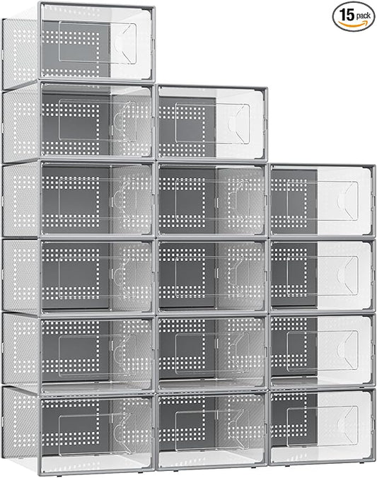X-Large Shoe Storage Box, Gray