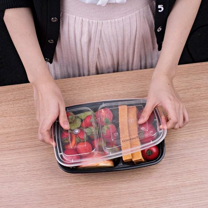 Glotoch 20 Pack 32OZ Meal Prep Containers Reusable Microwave Safe