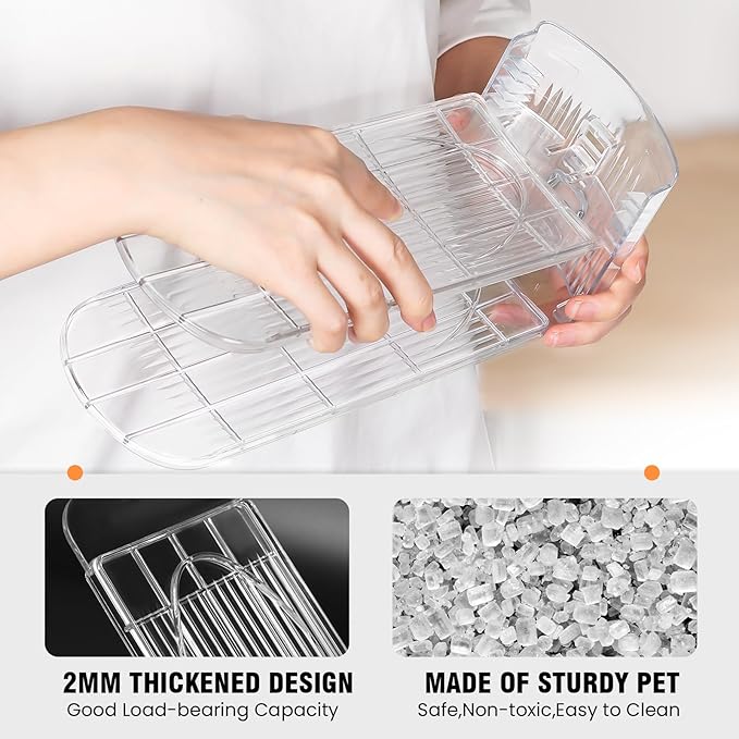 Shoe Slots Organizer for Closet 20 Pack Adjustable Level Shoe Stacker Holder