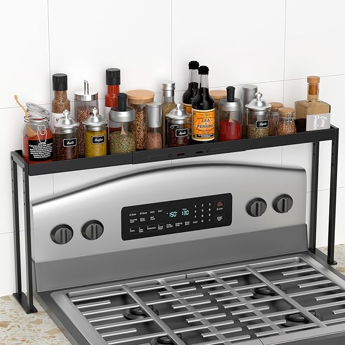 Spice Rack Shelf for Kitchen Stove