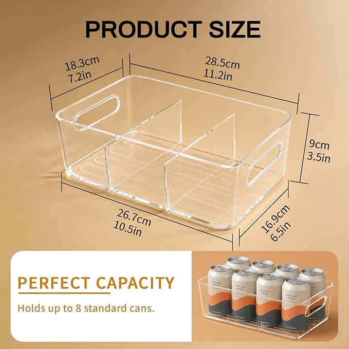 Pantry Organizers and Storage, 8 Pack Snack Organizer for Pantry Shelf