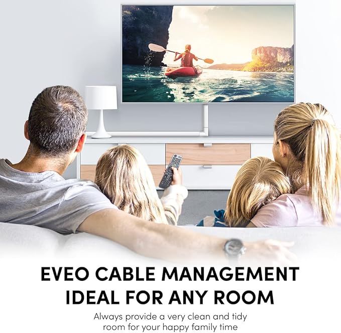 EVEO Cable Hider Wall 306” - Cable Raceway Cord Hider - Wire Covers for Cords on Wall, Cord Cover, Wall Cable Hider, Cable Concealer, Wire Hiders for TV on Wall - 20X (L16 W0.95 H0.5) - Medium | Grey