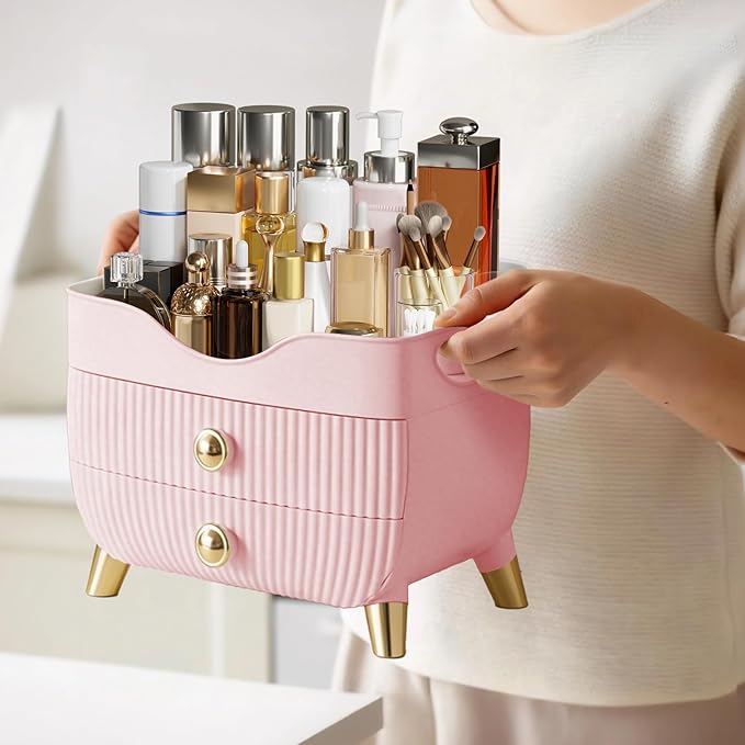 Makeup Organizer Countertop, Pink