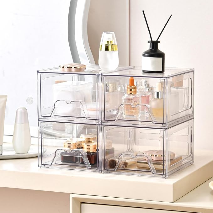 6 Pack Stackable Makeup Organizer