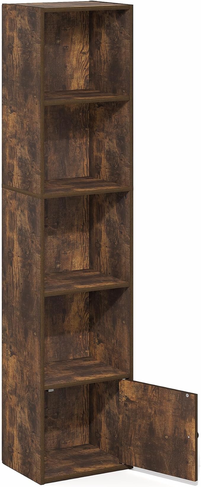 Furinno LUDER Book Shelf, 5-Tier Bookshelf with Open Shelf