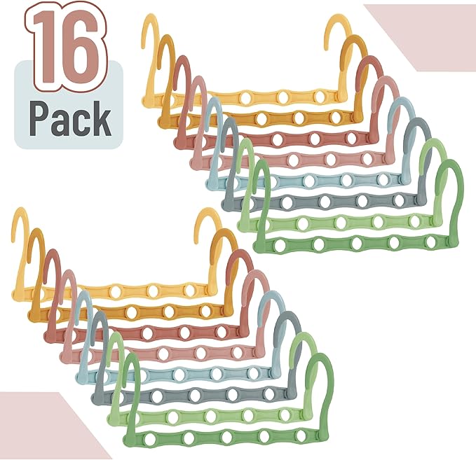 Mr. Pen- Space Saving Hangers, 16 pcs, 360° Rotating Hooks, Magic Cascading Hanger Organizer with 5 Enclosed Slots, Closet Organizers and Storage for Clothes, College Dorm Room Essentials