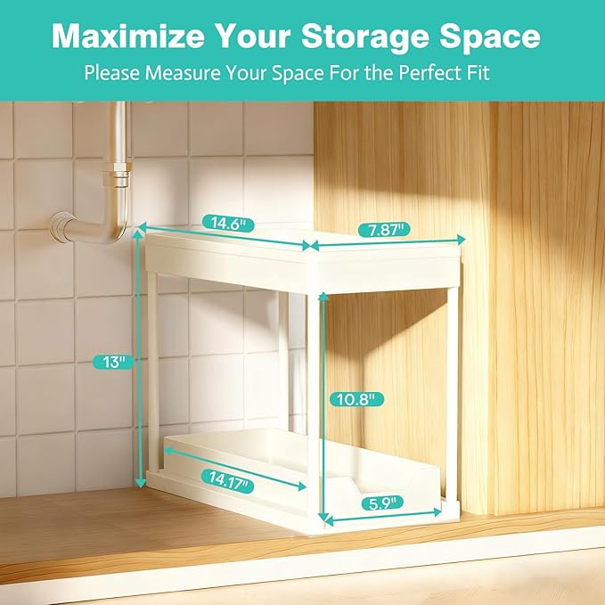 Under Sink Organizers and Storage 2 Pack