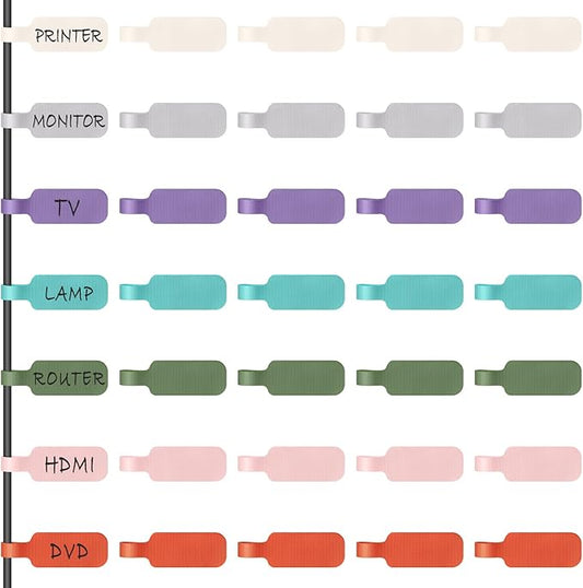 Cable Cord Labels Large Size, For Organizing Wires and Identification