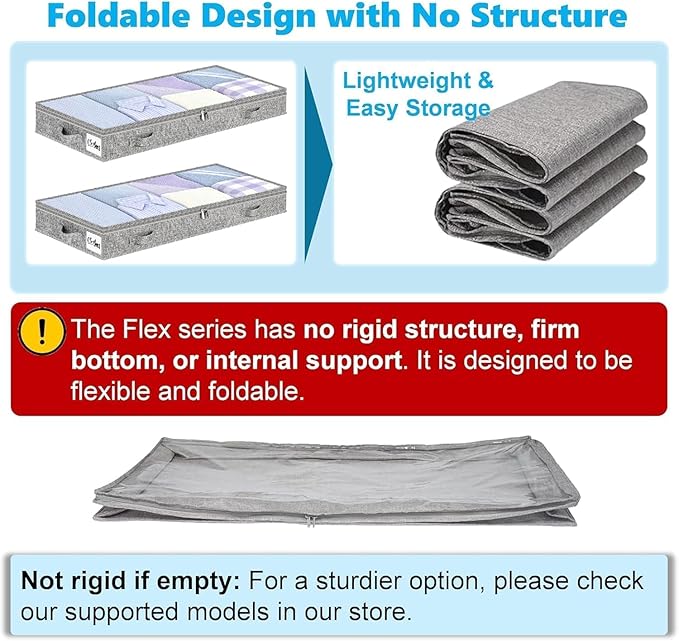 5 Inch Low Profile Under Bed Storage Drawer 2 Pack