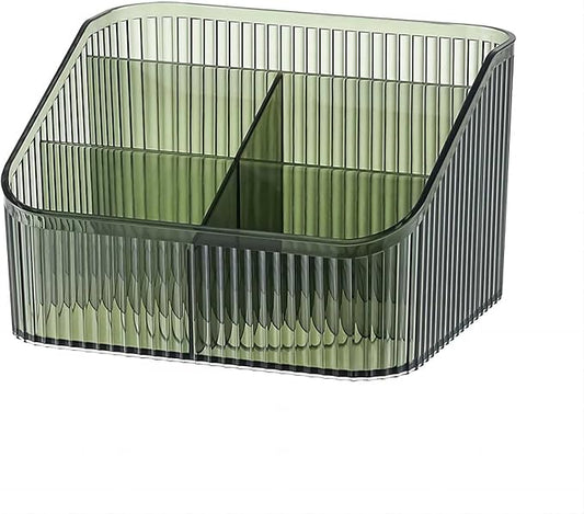 Large Capacity Makeup Brush Holder, 5 Slot Makeup Brush Cup, Green-L