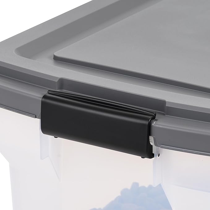 USA Dog Food Storage Container 40 lbs, Attachable Wheels, & Included Scoop