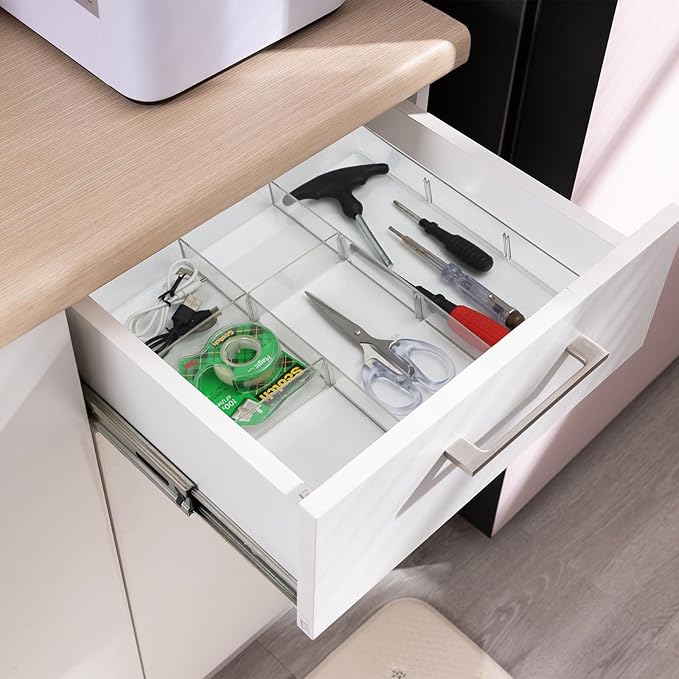 Adjustable Clear Drawer Organizer