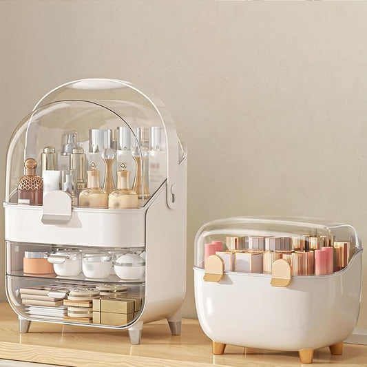 Makeup Organizer Countertop, Sliver/Lipstick