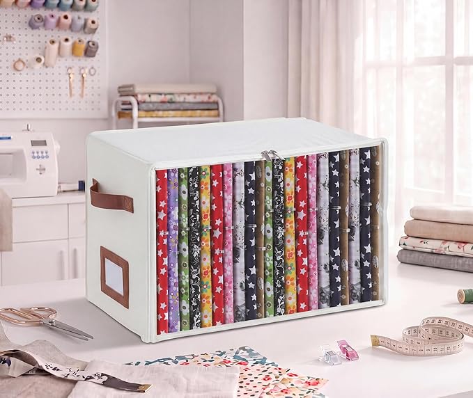 Fabric Storage Box with 8.5 x 11 Inch Fabric Organizer Boards