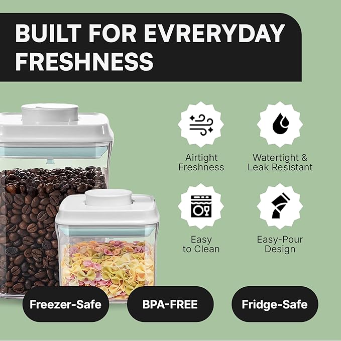 Bop Top Airtight Food Storage Containers with Lid 3.5 Cups / 28 oz