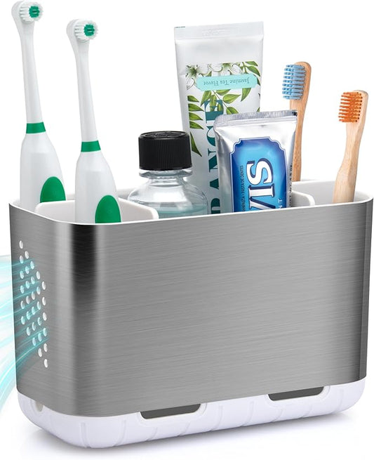 Toothbrush Holders for Bathroom Organizer Countertop