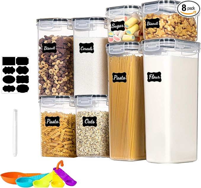 8 Pack Airtight Food Storage Containers with Lids