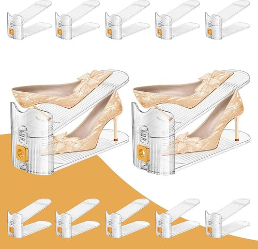 Shoe Slots Organizer for Closet, 12PACK