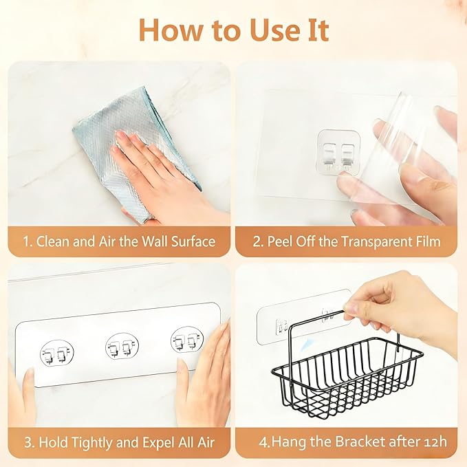 5 Pack Shower Caddy Adhesive Replacement